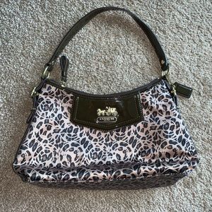 Small Cheetah Print Coach Purse